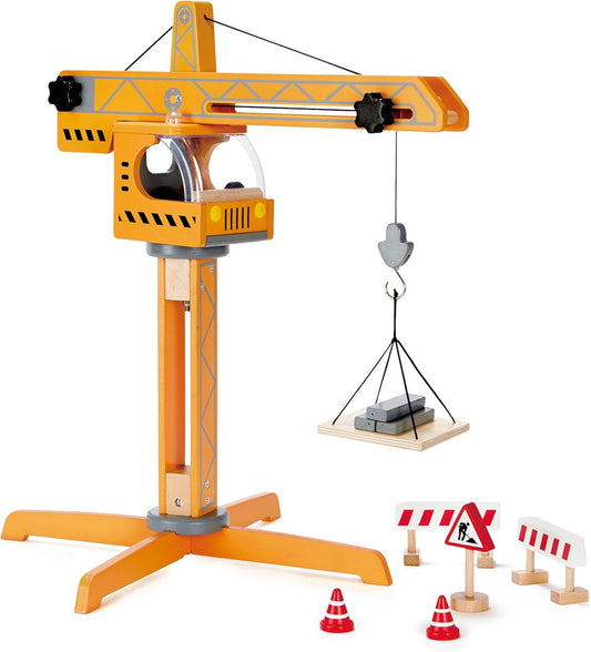 Crane Lift Kid'S Wooden Construction Toys Set