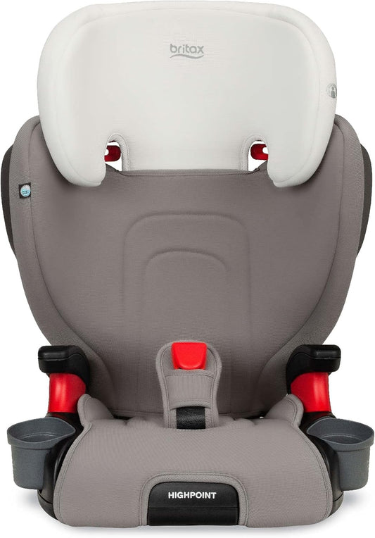 Highpoint Backless Belt-Positioning Booster Seat, Safewash Gray Ombre