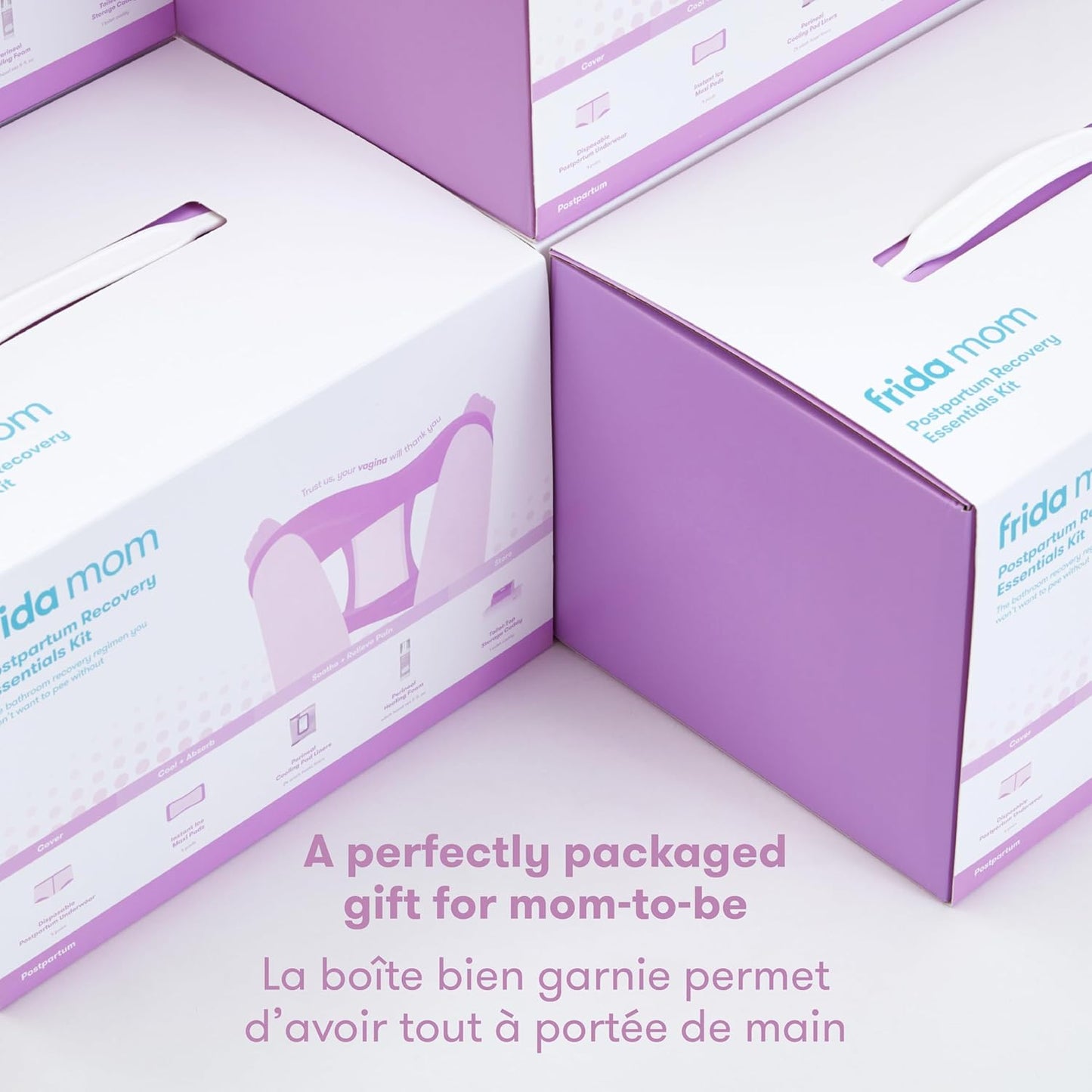 Postpartum Recovery Essentials Kit, New Mom Gifts, Cooling Pad Liners, Ice Maxi Pads, Disposable Underwear, Perineal Healing Foam (11Pc Set)