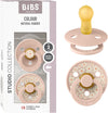 Pacifiers - Studio Collection | Natural Rubber Baby Pacifier | Set of 2 Bpa-Free Soothers | Made in Denmark | (Blush Mix, 6-18 Months)