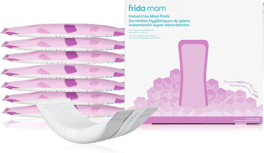 2-In-1 Postpartum Pads, Absorbent Perineal Ice Maxi Pads, Instant Cold Therapy Packs and Maternity Pad in One, 8Ct