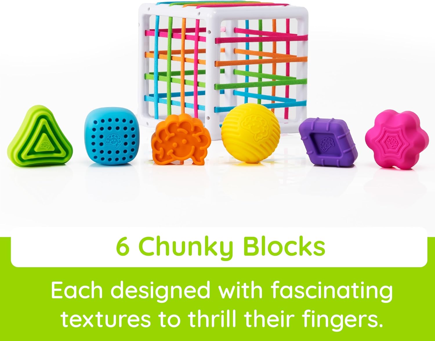 Innybin Shape Learning Toys, Sensory Toys for Babies and Toddlers, Baby Toys Ages 10 Months+