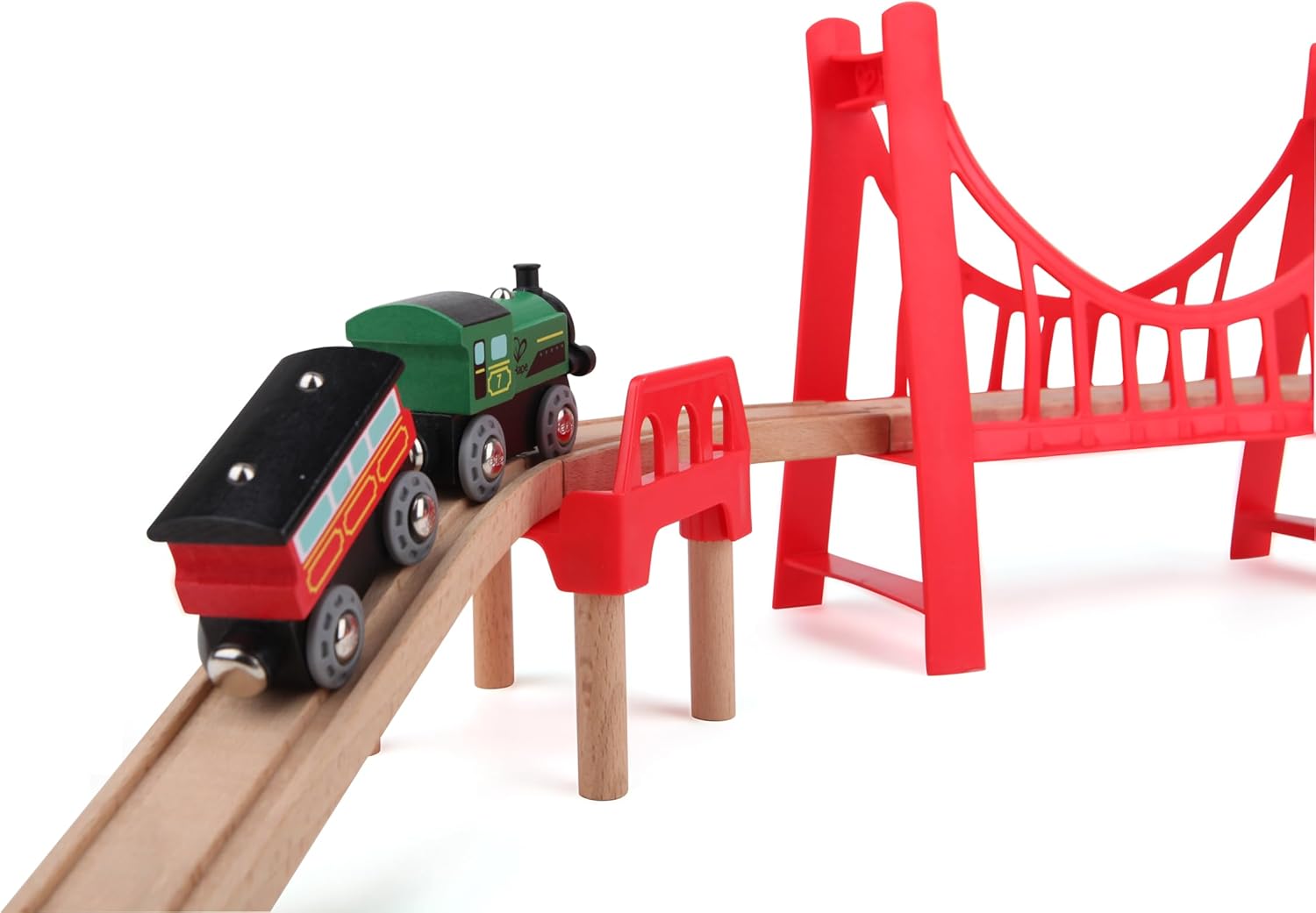 Railway Extended Double Suspension Bridge Train Set