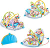 Baby Gym Lay to Sit-Up Playmat. 3-In-1 Newborns Activity Center with Tummy Time Toys, Pillow & Infant Miror. 0-12 Month