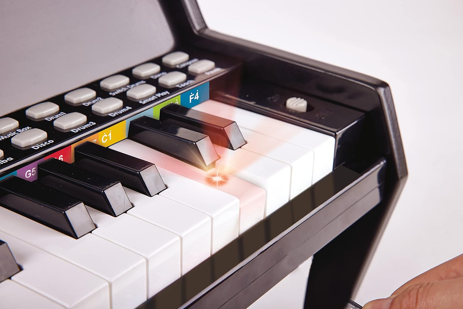 Learn with Lights Piano, Black