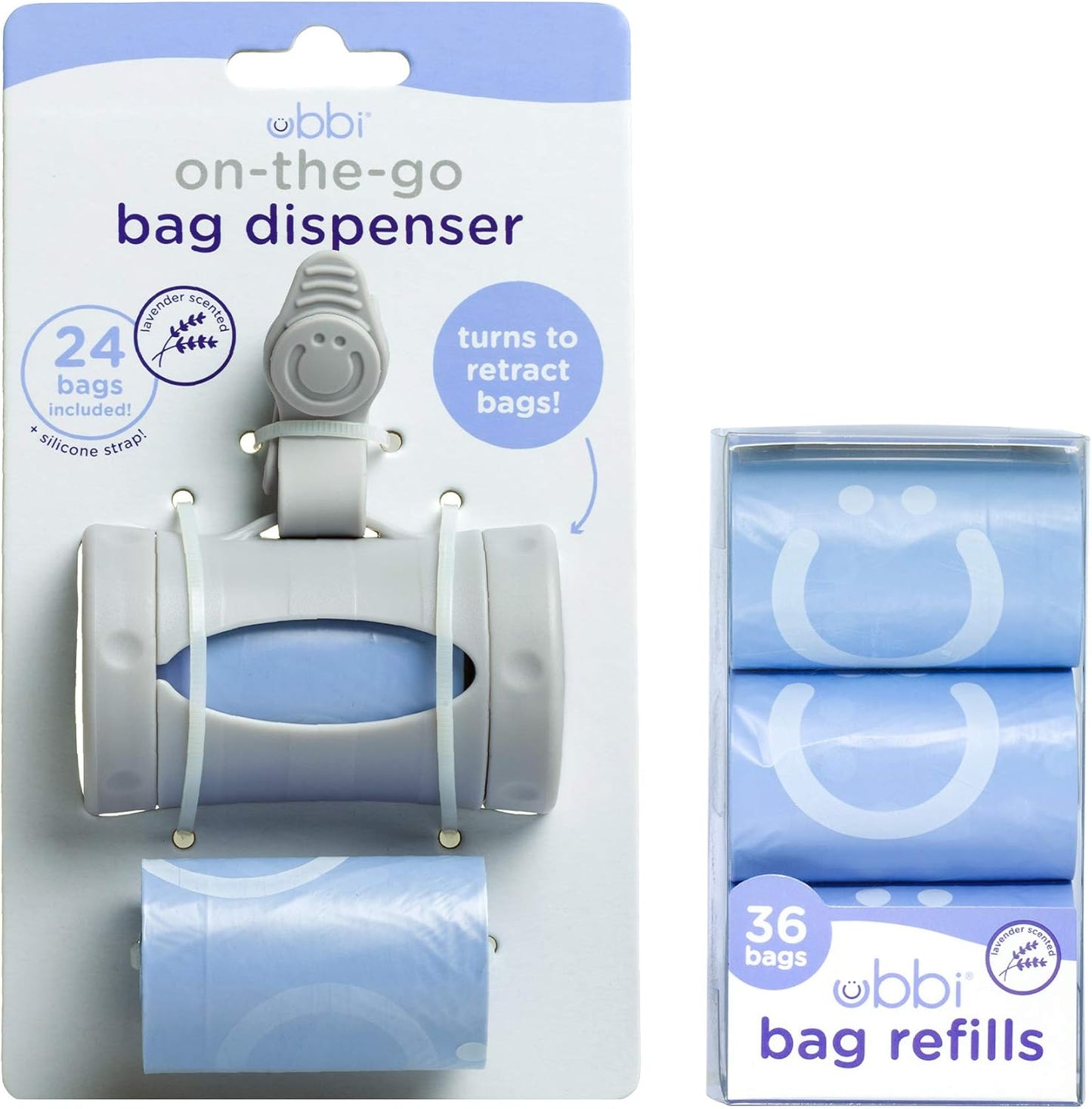 on the Go Bag Dispenser and Refill Set