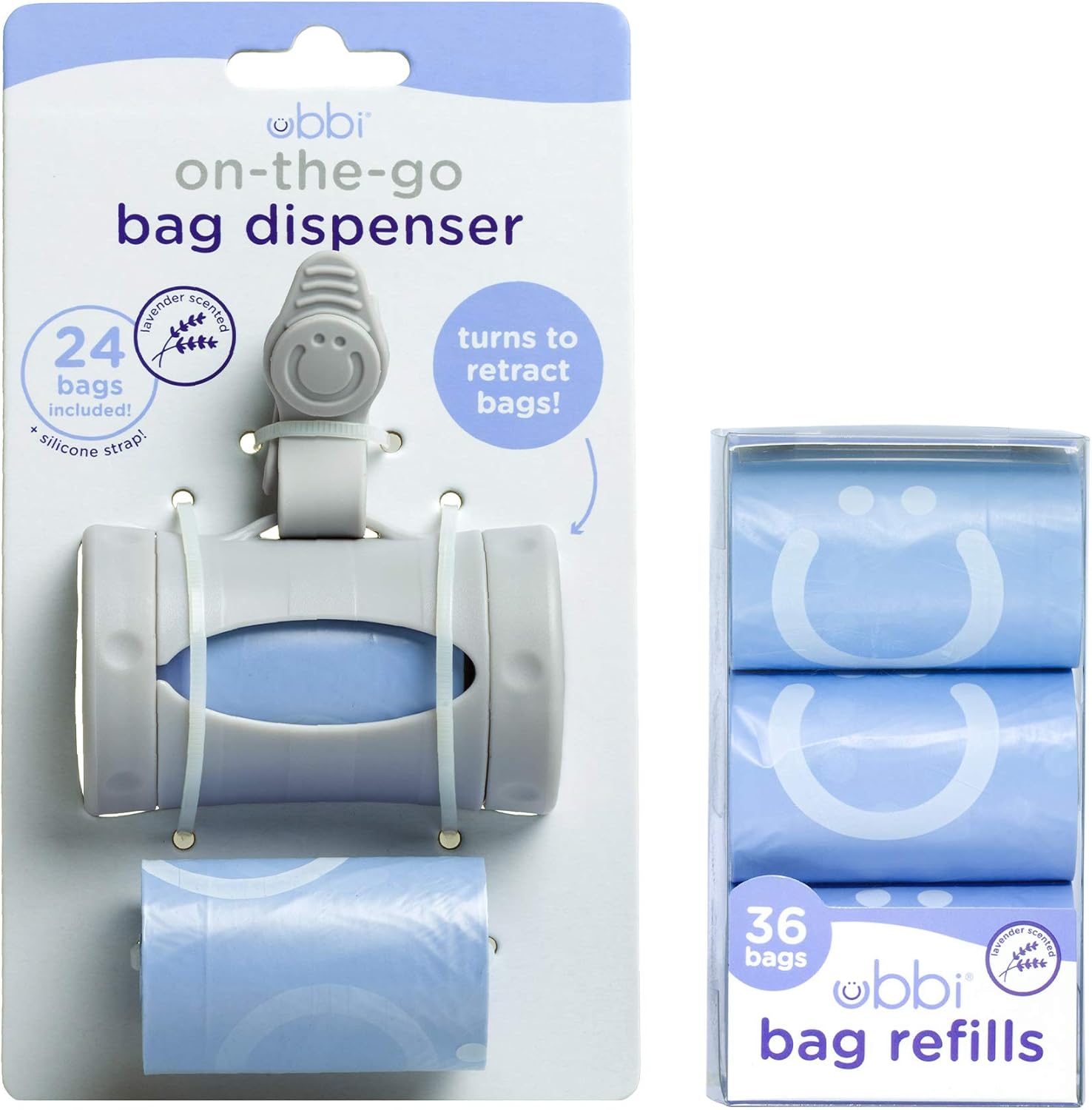 on the Go Bag Dispenser and Refill Set