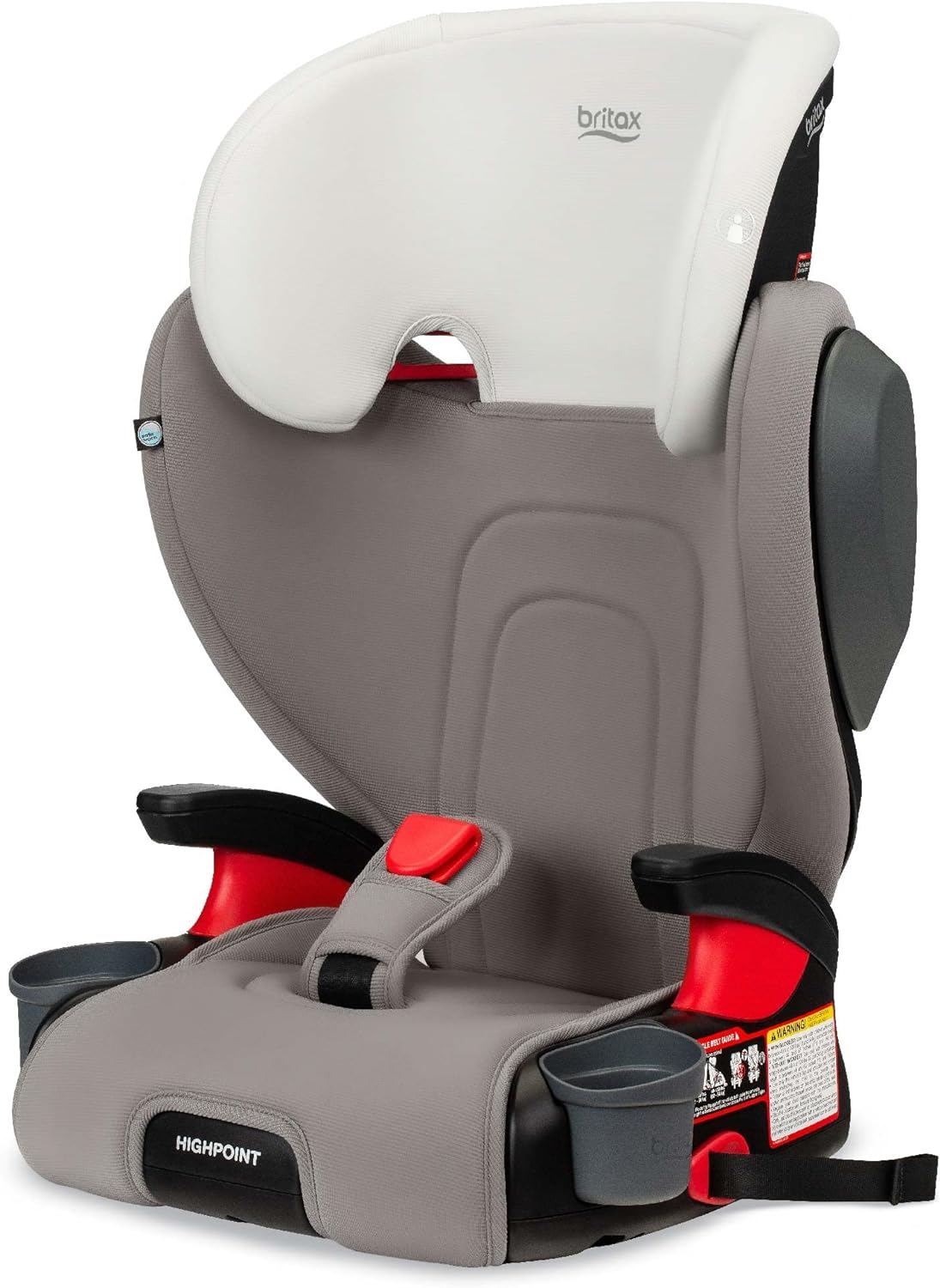 Highpoint Backless Belt-Positioning Booster Seat, Safewash Gray Ombre