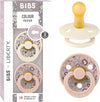 X Liberty Pacifiers | Natural Rubber Baby Pacifier | Set of 2 Bpa-Free Soothers | Made in Denmark | Eloise Blush Mix | Size 6 to 18 Months