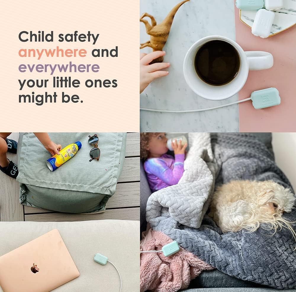 - Watch Your Mouth - the Award Winning USB Charger Child Safety Cover - Made in the USA - Baby Proofing Toddler Shock Prevention (6 Pack White)