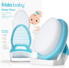 the 3-Step Cradle Cap System & Cradle Cap Treatment, Dermafrida the Flakefixer, Sponge, Brush, Comb and Storage Stand for Babies with Cradle Cap, White-Blue
