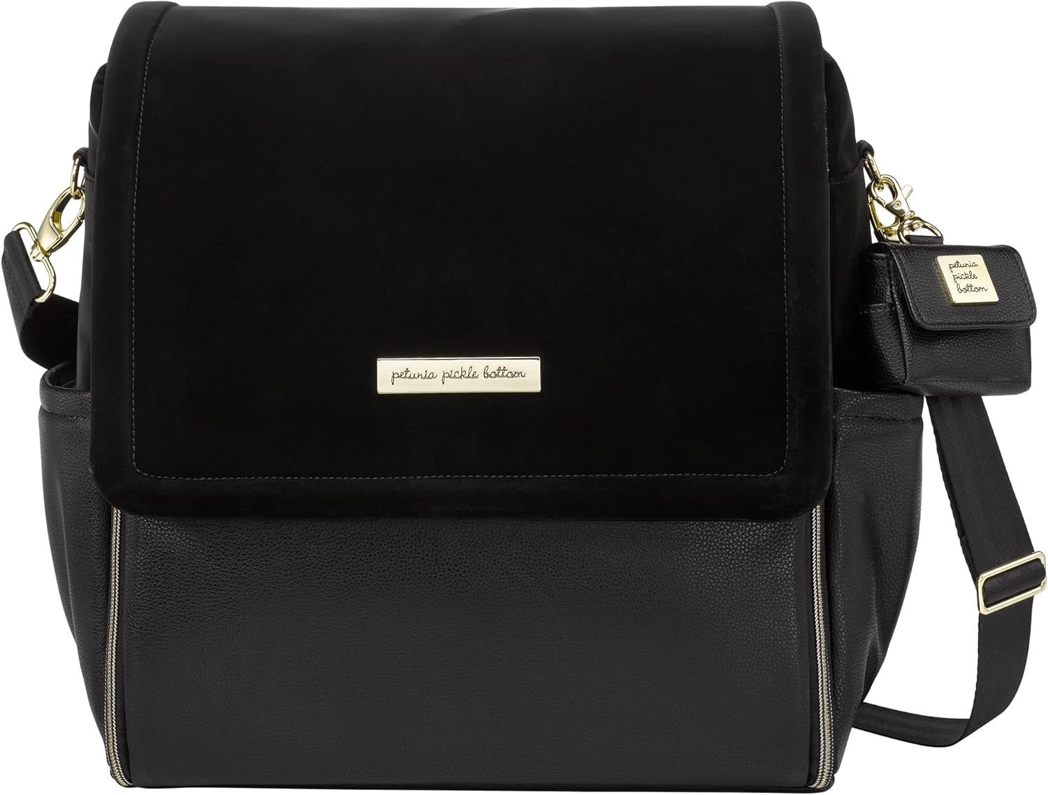 Boxy Backpack, Diaper Bag, Stylish Baby Bag, Spacious Backpack, On-The-Go Moms, Twilight Black