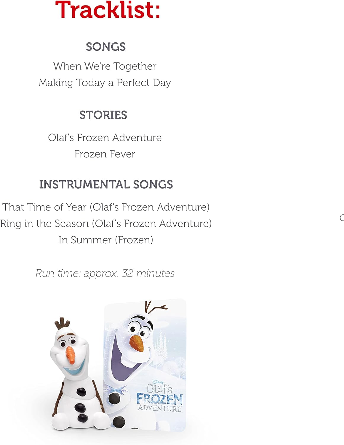 Olaf Audio Play Character from Disney'S Frozen [English]
