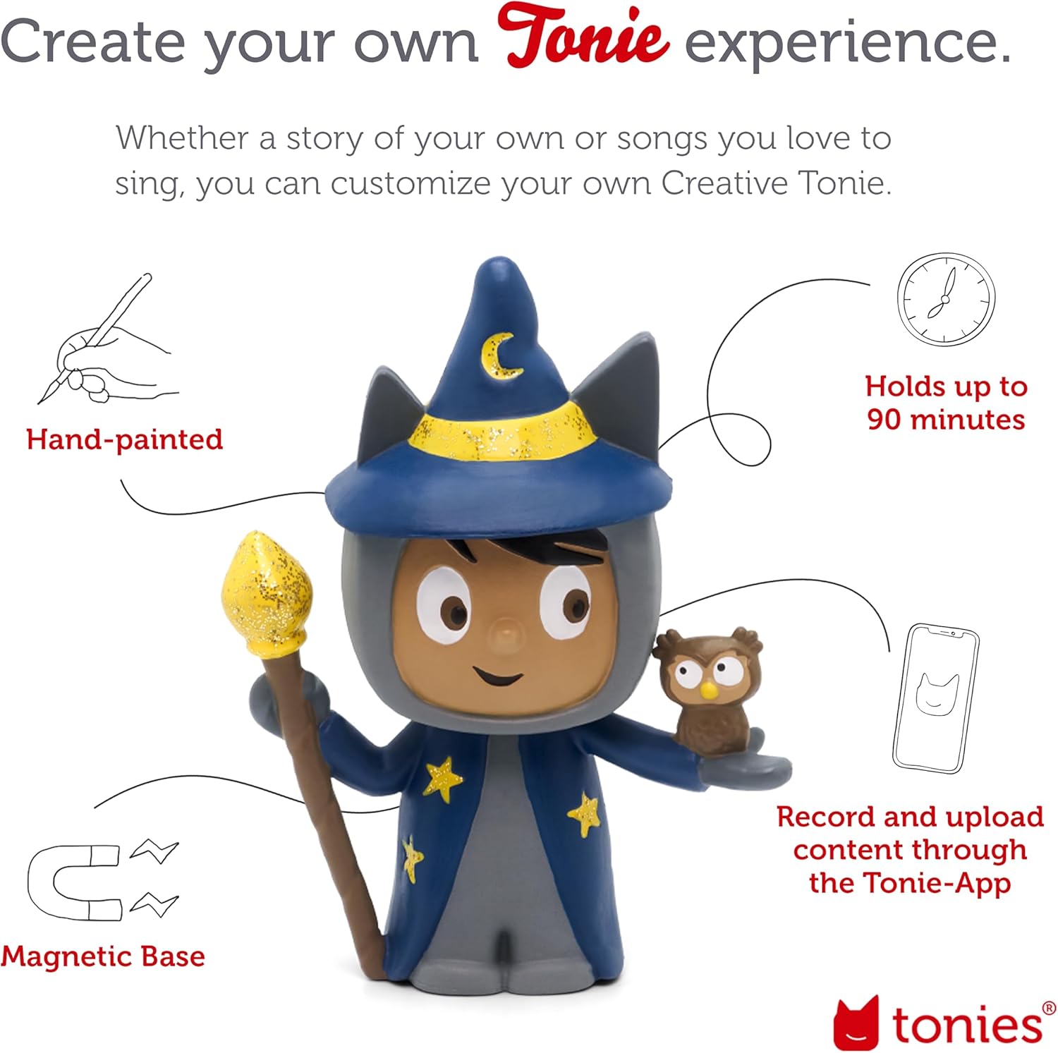 Wizard Creative Audio Character - Record and Upload up to 90 Minutes of Your Own Stories and Songs