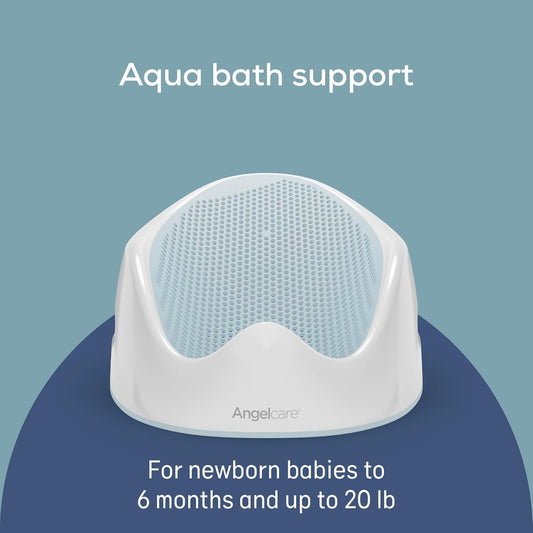 Baby Bath Support, Aqua, for Babies Less than 6 Months of Age, Made in Canada