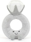 Amuseables Diamond Ring Stuffed Toy, 8 Inches - Wedding Ring Plush - Engagement and Wedding Gift