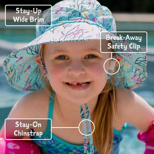 Summer Baby Girl Sun-Hat for Toddler, with Strings (M: 6-24 Months, Spring Flowers)