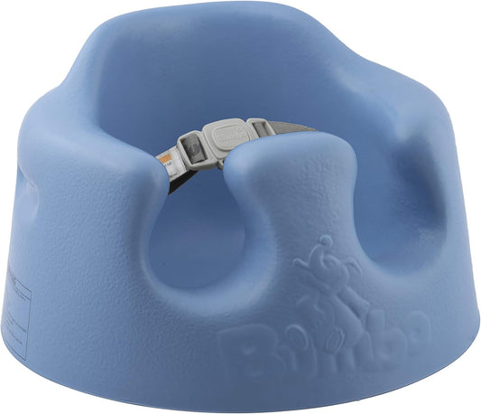 Baby Floor Seat, Portable Infant Sit up Activity and Eating Chair Baby Infant Soft Foam Comfortable Floor Seat with 3 Point Adjustable Harness, Powder Blue