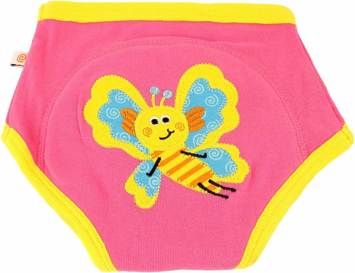 Organic Cotton Potty Training Underwear for Toddlers & Infants – Soft & Absorbent, Reusable Underwear for Boys & Girls, Transition from Diapers Garden Creatures 3T-4T