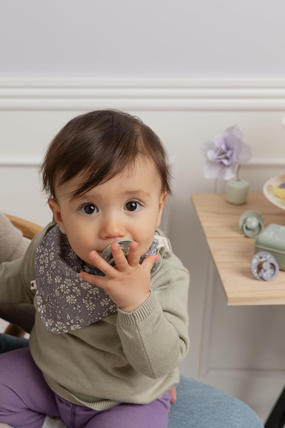 X Liberty Pacifiers | Natural Rubber Baby Pacifier | Set of 2 Bpa-Free Soothers | Made in Denmark | Eloise Blush Mix | Size 6 to 18 Months