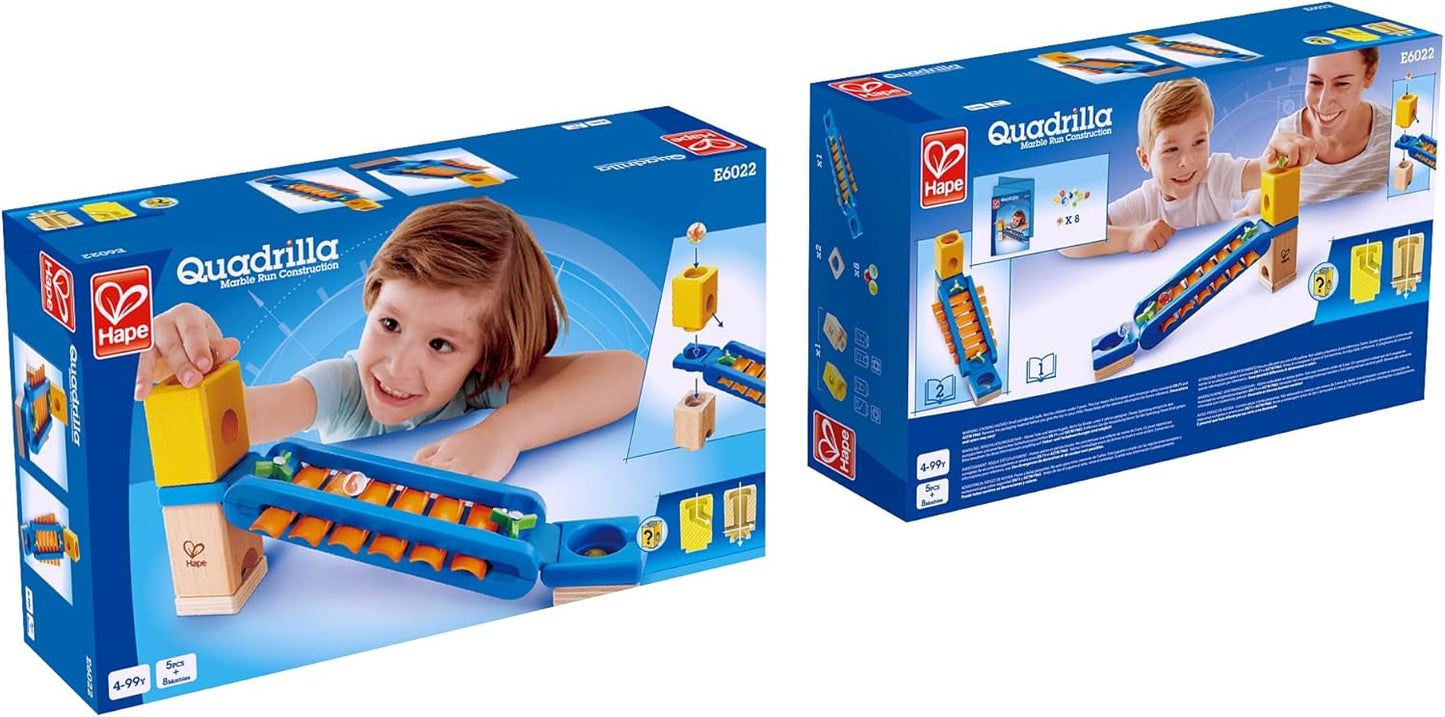 Quadrilla Sonic Playground Marble Run Attachment, 13Piece, Multicolor, (Model: E6022)