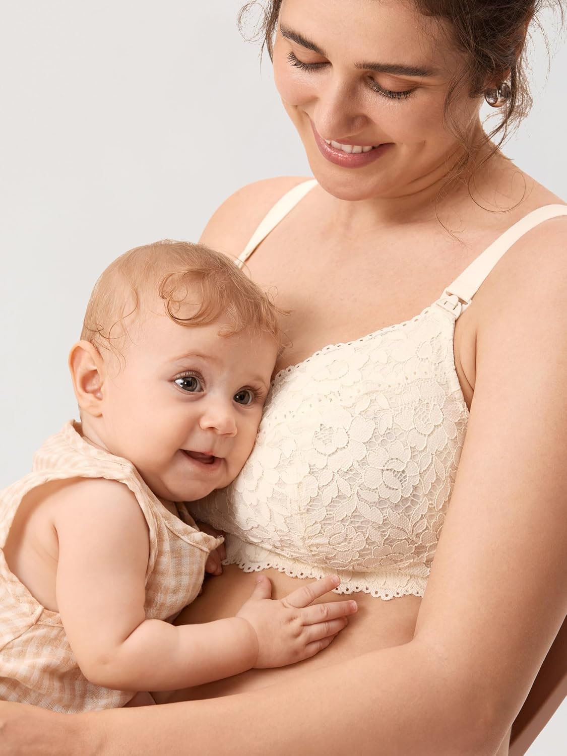 Women'S Pumping Bra Hands Free Lace Nursing Bras Cute Support Maternity Breastfeeding Breast Pump Bra