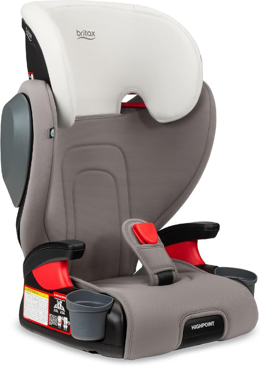 Highpoint Backless Belt-Positioning Booster Seat, Safewash Gray Ombre