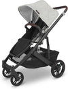 CRUZ V2 Stroller - ANTHONY (White and Grey Chenille with Carbon Chassis)