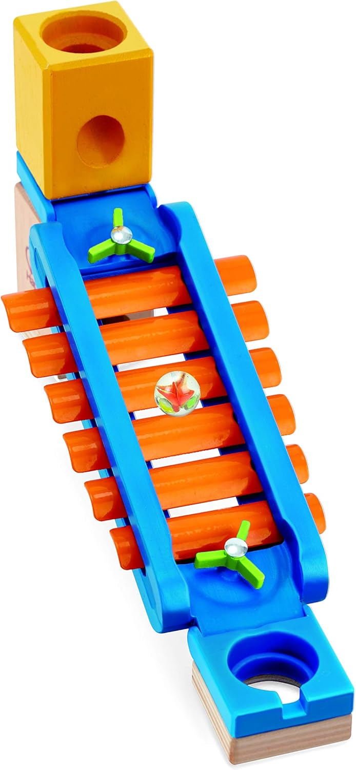 Quadrilla Sonic Playground Marble Run Attachment, 13Piece, Multicolor, (Model: E6022)