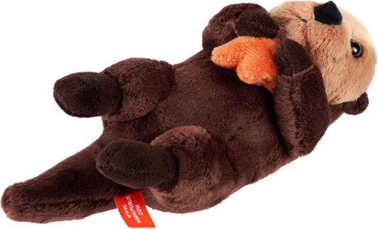 Pocketkins Eco Sea Otter, Stuffed Animal, 5 Inches, Plush Toy, Made from Recycled Materials, Eco Friendly