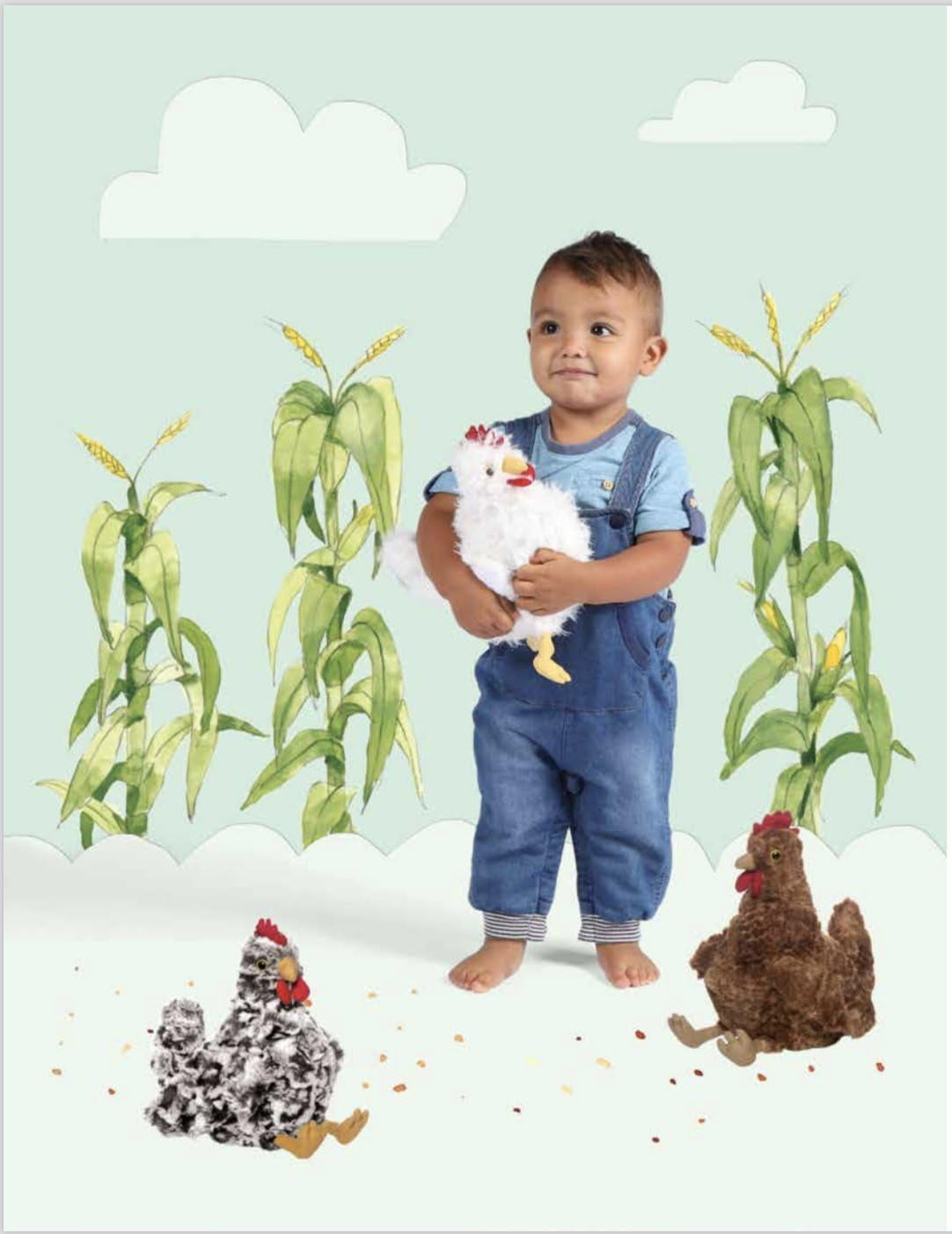 Henley Chicken Stuffed Animal, 9"