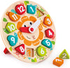 Chunky Clock Puzzle Game, Multicolor, 9.65'' X 1.38''