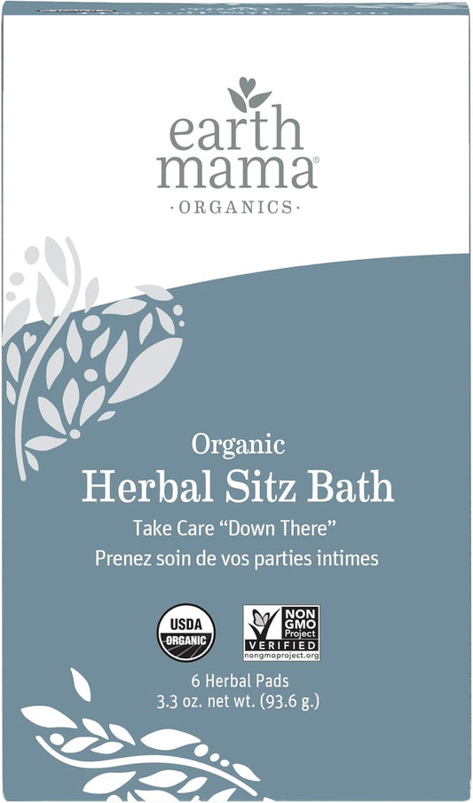 Organic Herbal Sitz Bath for Pregnancy and Postpartum, 6-Count