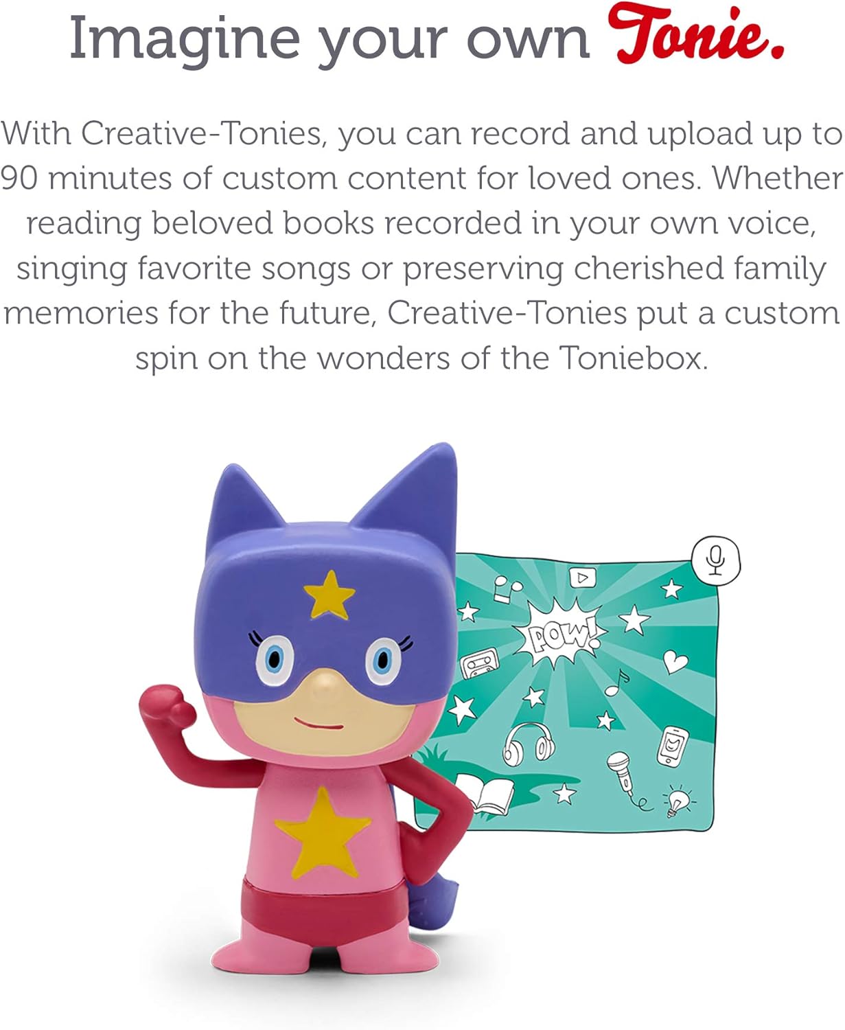 Superhero Creative Audio Character - Pink/Purple