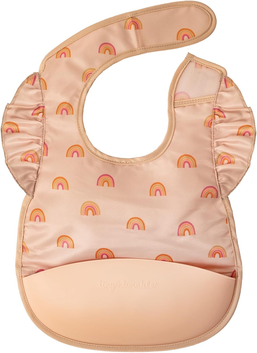 Silicone Pocket Mess Proof Baby Bib Waterproof Toddler Machine Washable Baby Apron Bib
