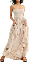 Womens Summer Boho Sexy Backless Long Dresses