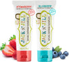 Natural Toothpaste, Blueberry & Strawberry, 1.76Oz (Pack of 2) by