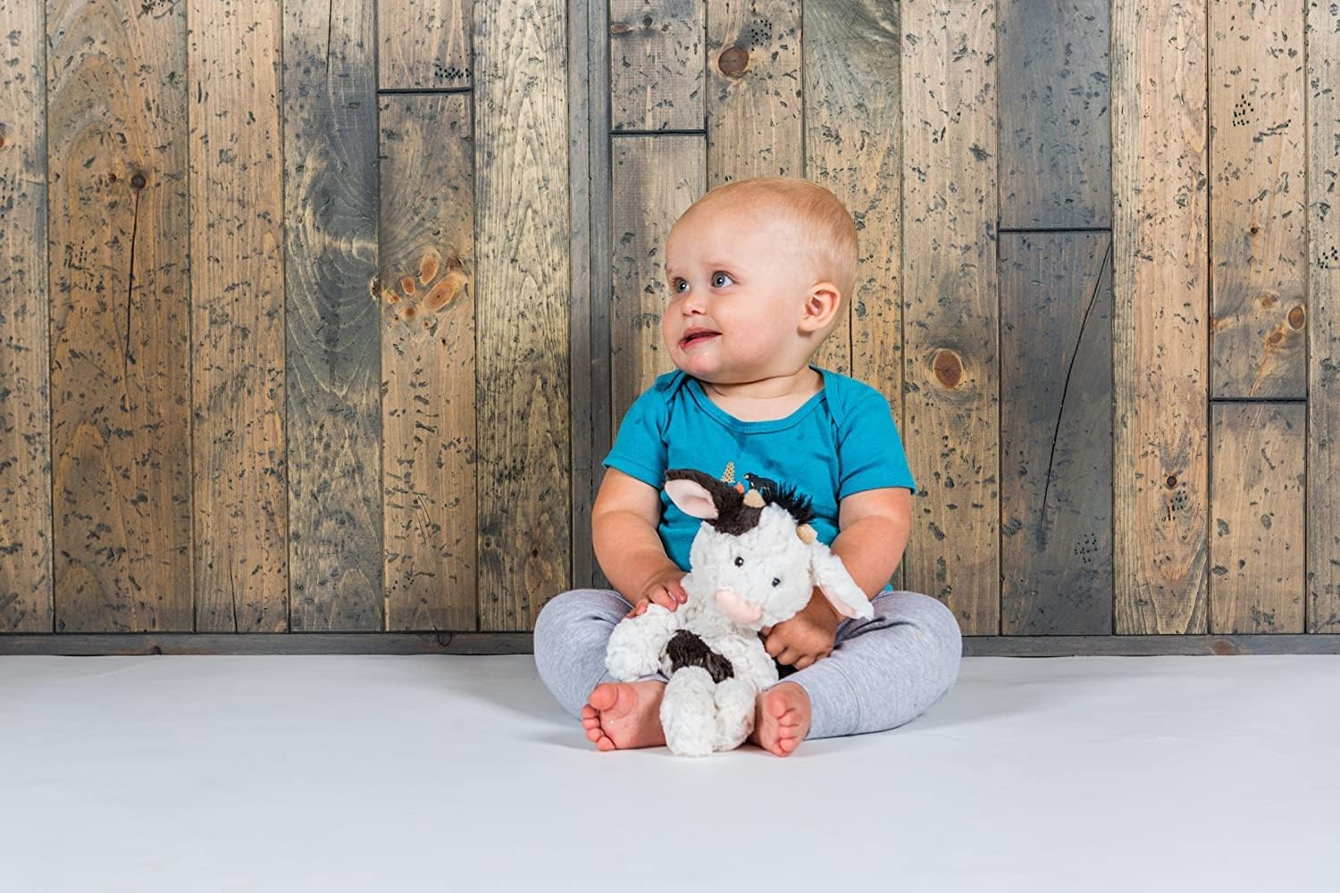 - Putty Nursery Stuffed Plush Animal Toy - Soft, Huggable Plushie for Babies, Toddlers, & Kids - Cow 11"