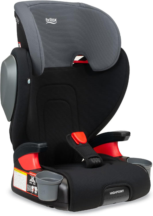 Highpoint Backless Belt-Positioning Booster Seat, Safewash Black Ombre