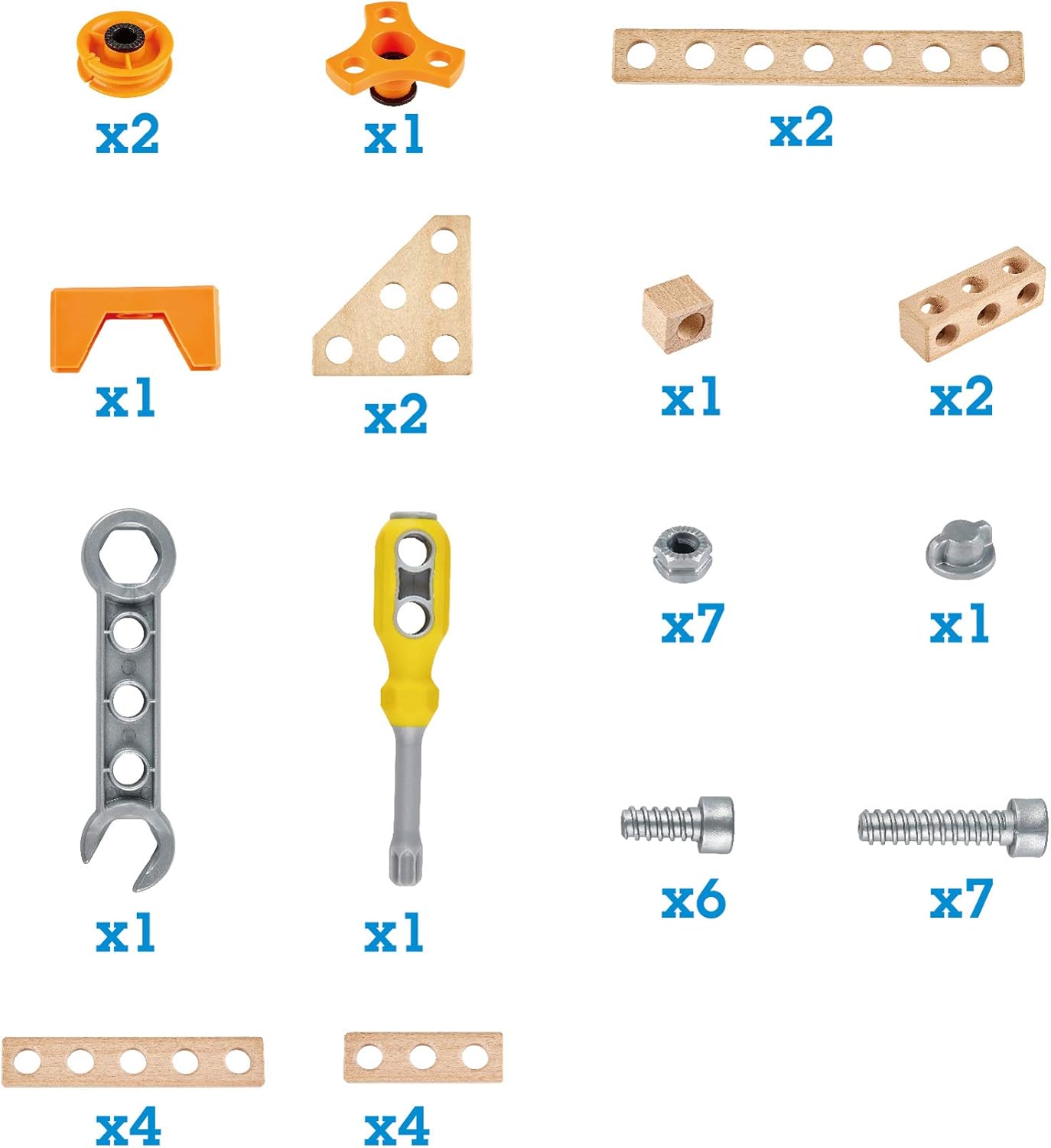Junior Inventor Experiment Starter Kit | 42 Piece Construction Building Toys, STEAM Science Kit for Kids 4 Years and Up