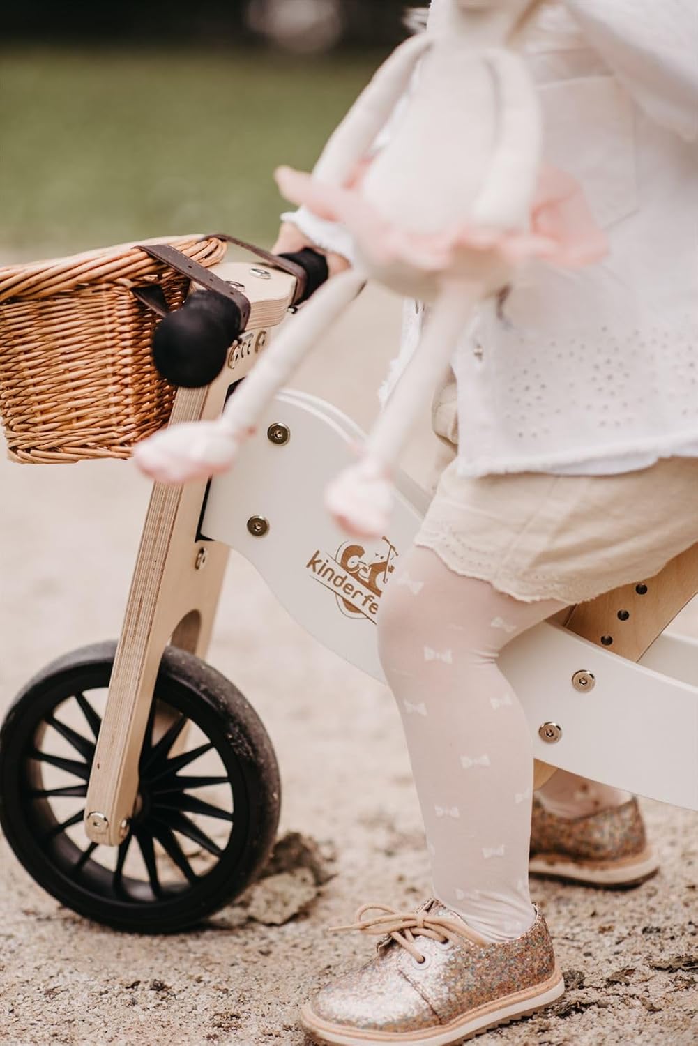 New, Kids Tiny Tot plus Balance Bike, Adjustable Seat, Puncture Proof Tires, Pedal-Free Training Bicycle for Children and Toddlers Ages 18 Months and up (White)