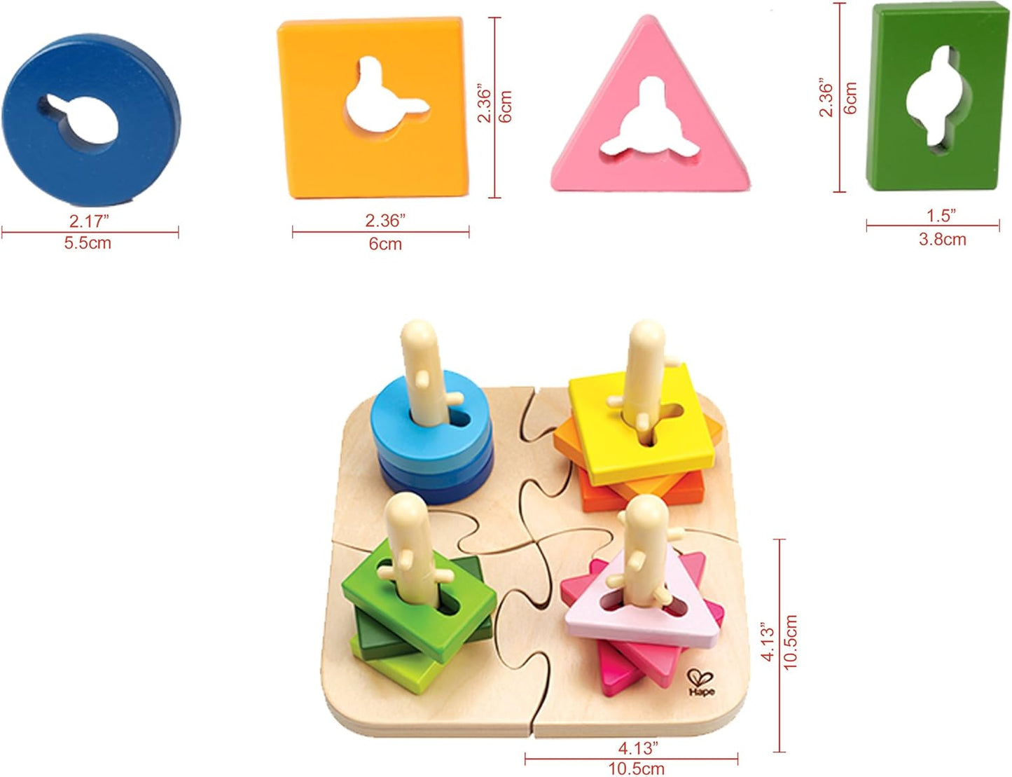 Creative Toddler Wooden Peg Puzzle