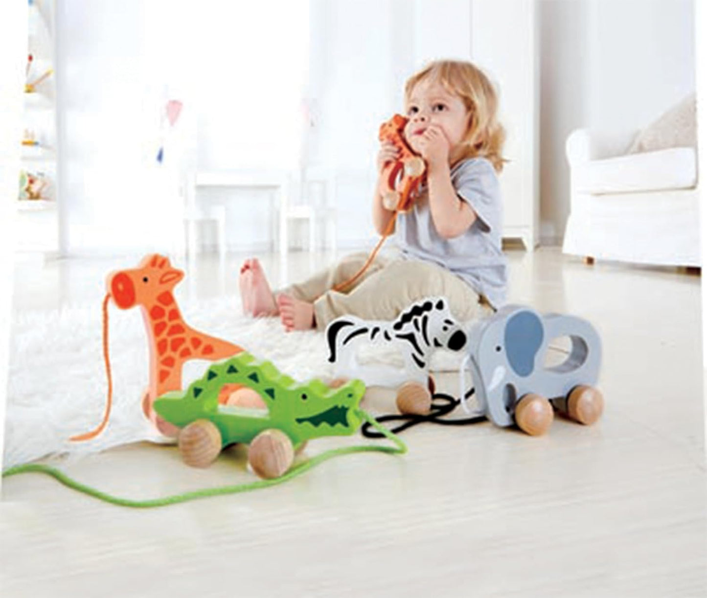 - Elephant Wooden Push and Pull Toy