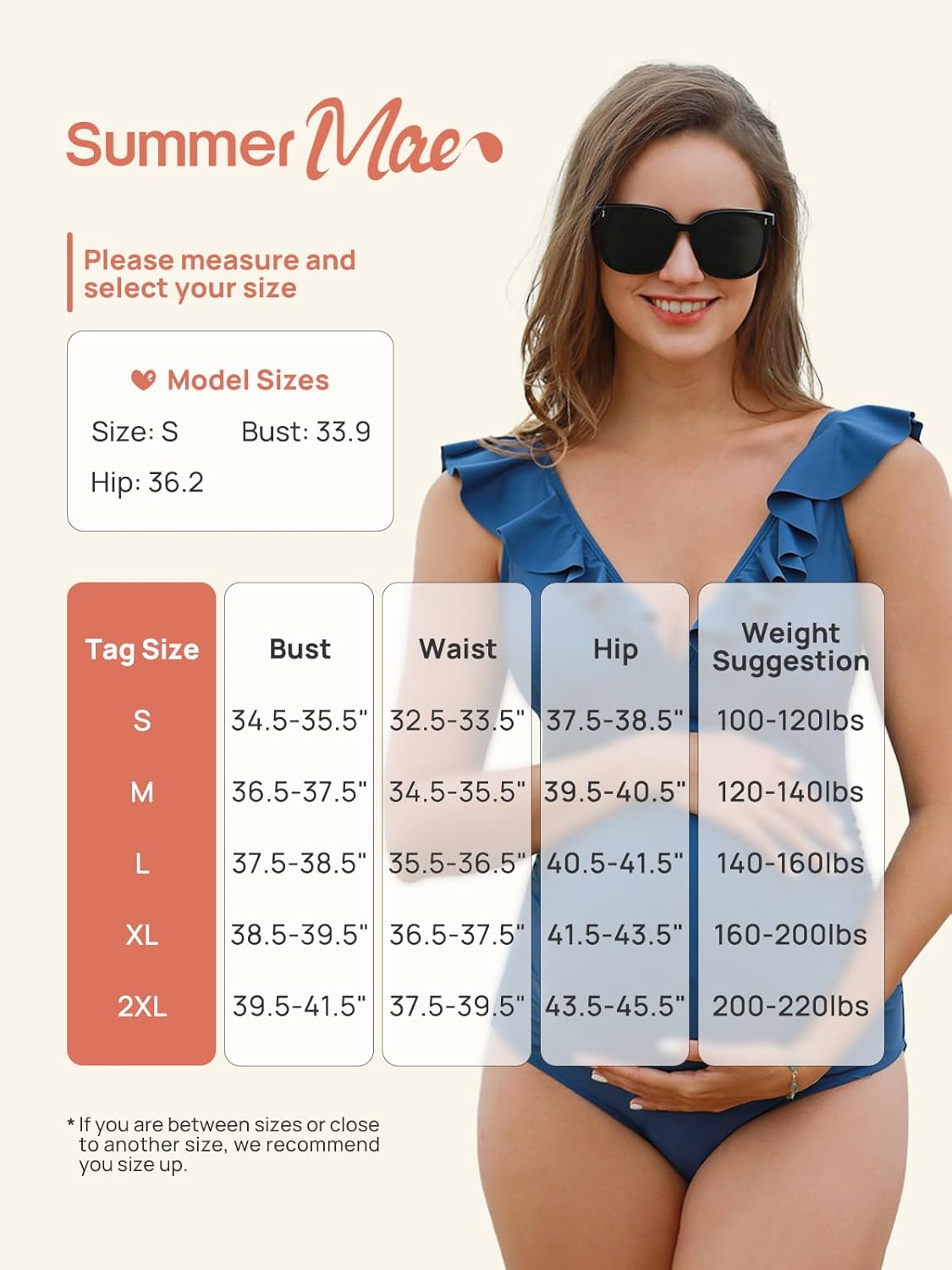 Maternity Swimsuit V Neck One Piece Swimsuit Ruffled Lace up Monokini
