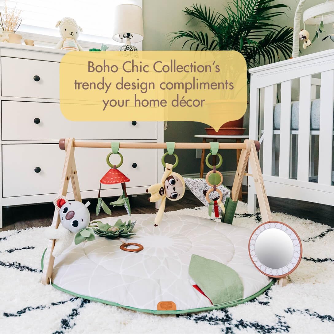 Boho Chic Luxe Developmental Gymini, Soft Beige