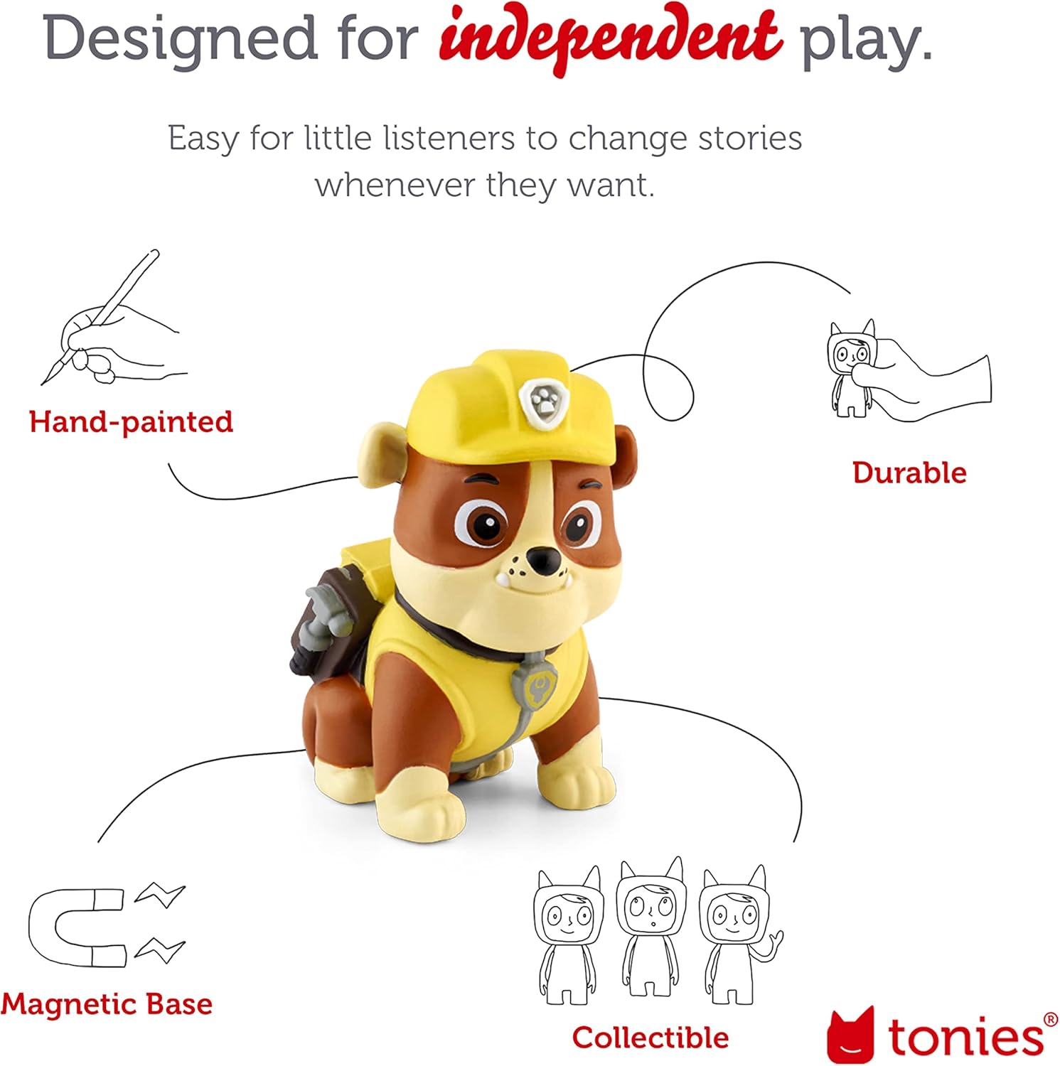 Rubble Audio Toy Figurine from PAW Patrol