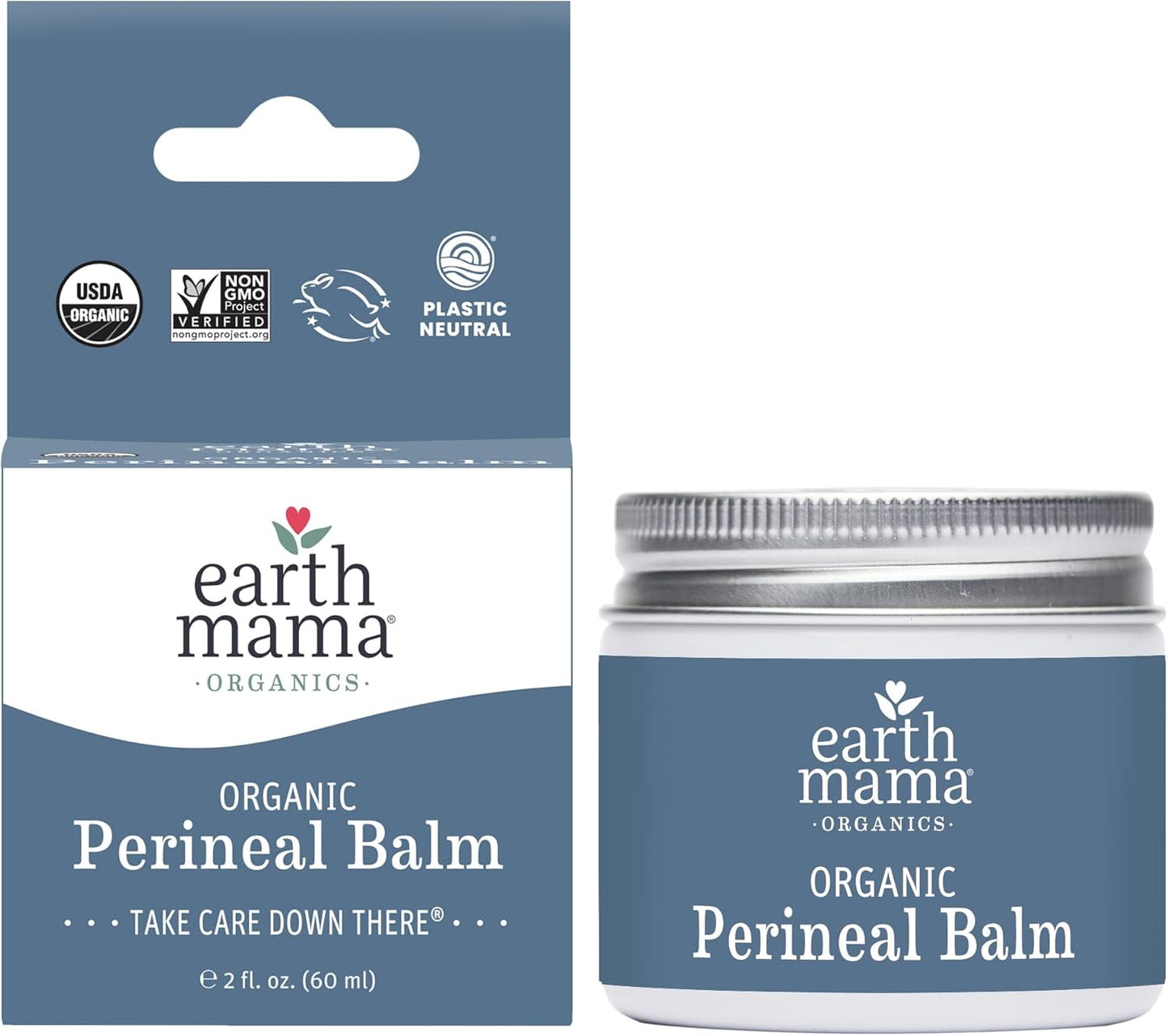 Organic Perineal Balm for Pregnancy and Postpartum, 2-Fluid Ounce