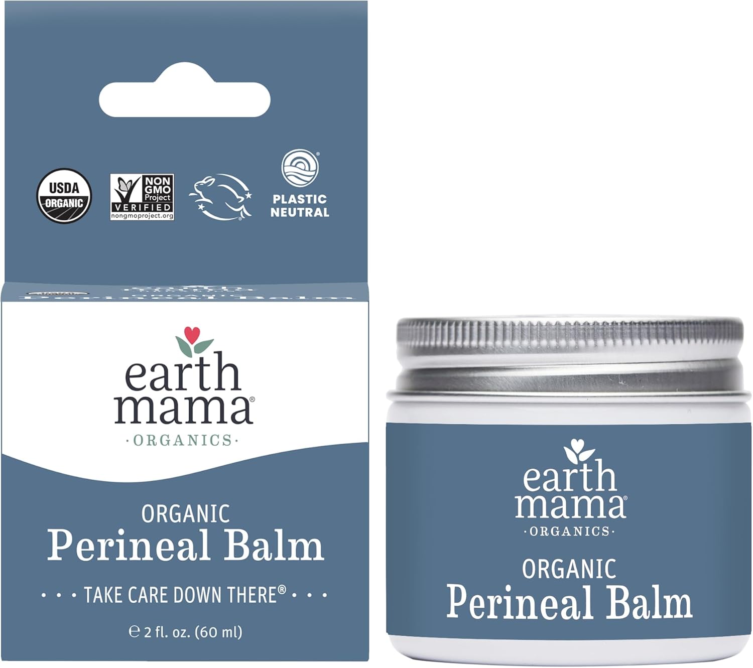 Organic Perineal Balm for Pregnancy and Postpartum, 2-Fluid Ounce