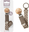 Pacifier Clip - Dark Oak/Vanilla