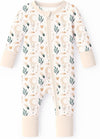 Viscose from Bamboo Sleeper Baby Pajamas, Convertible Gripped Footie with 2-Way Zipper, Ideal for Eczema
